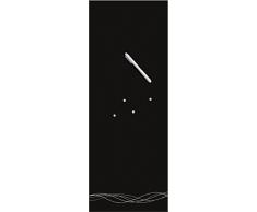 Eurographics Swirly Lines Luxury 30x80 Lavagna Magnetica, Nero, 80 x 30 x 2 cm