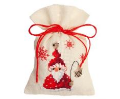 Vervaco, contati Punto Croce Kit Bag Pot Pourri E Babbo Lanterna, Multi-Colori
