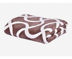 MI CASA Plaid 150 x 200 Pile Marrone