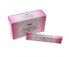 lotusandlime Satya Laxmis Lotus Nag Champa-Bastoncini di incenso, Confezione da 15 g, Multi, approx Dimensions: Length 24cm Height 5cm Width 8cm