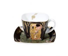 Goebel 66884214 - Tazza da caffè Il bacio, Gustav Klimt