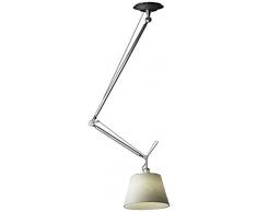 Artemide Tolomeo Lampada Sospensione Decentrata 32 Carta Pergamena