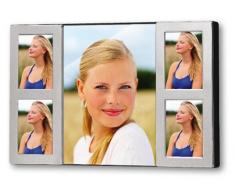 ZEP Versilberter Cornice per 5 Quadri, Argenti, unimmagine di 13 x 18 cm e 4 Immagini al 5 x 7 cm