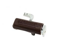 GARDINIA Staffa di fissaggio per tende, 2 pezzi, marrone, metallo/plastica, regolabile 6-30 mm