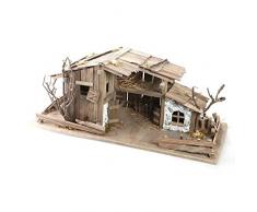 Autour de Minuit 5CRE242 - Presepe Natalizio in Legno, 34 x 85 cm, Colore: Marrone