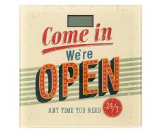 Wenko 21593100 Vintage Aperto Bilancia da Bagno, 30,5 x 30,5 x 2,5 cm