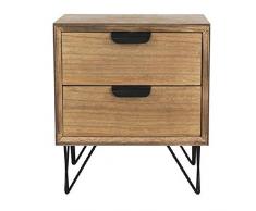 Dcasa - Tavolino con 2 cassetti, per riporre Oggetti di Decorazione per Feste, Articoli per la casa, Unisex, per Adulti, Multicolore (Multicolore), Unico