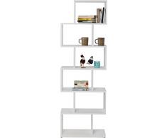 KARE Brooklyn Zick Zack - Scaffale, 30 x 60 x 150 cm, Colore: Bianco