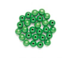 Glorex Legno Perle 80st, Legno, Verde, 10Â x 8.5Â x 1Â cm