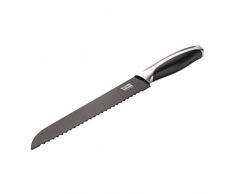 Kuhn Rikon Black Peak 24018 - Coltello da pane, colore: Nero
