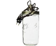 La mia casetta in cittÃ Marrone Spirale Lampada Vaso cavo tessile vetro marrone spirale, Vetro, Noir TorsadÃ©, M