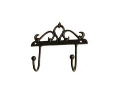 Au Bain de Marie - Attaccapanni con Gancio Doppio, Colore: Nero