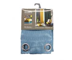 DOUCEUR DINTERIEUR Homea - Tenda Oscurante con Occhielli, in Velluto Shadow, Petrole, 140 x 240 cm