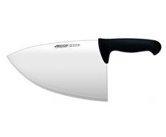 Arcos Serie 2900 - Mannaietta Mannaia da Cucina Coltello Scannare Coltello Macellaio - Lama Acciaio Inossidabile Nitrum 260 mm - Manico Polipropilene Colore Nero