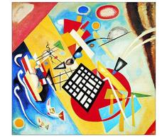 ArtPlaza Vassily Kandinsky Trama Nera 1922 Pannello Decorativo, Legno, Multicolore, 30x28 cm