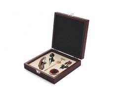 Galileo Casa 2197555 Set Vino 5 pz, Legno + Metallo
