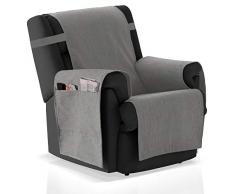 Bartali Copre Poltrona GEA, 42% Cotone, 58% Poliestere, Grigio, 1Â Piazza