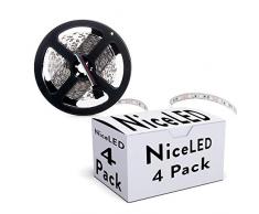 Greenice | Pack 4 Striscia LED 300 X SMD 5050 5M RGB IP65 | RGB