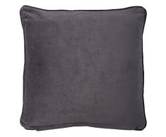 Clayre & Eef KG023.027DG - Cuscino Imbottito in Velluto, 45 x 45 cm
