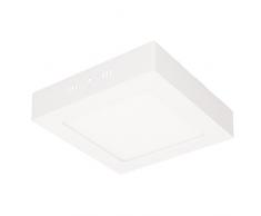 Maurer 19020330 - Plafoniera LED IP20, quadrata, 18 W, 1400 lumen