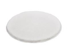 Kleine Wolke 5405115521 - Tappetino per il bagno rotondo 100 cm colore: Bianco ghiaccio