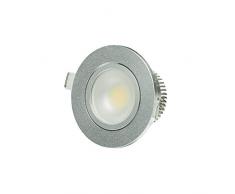 Vivida - Claire Faretto Incasso Tondo Orientabile Grigio 4000K 5W