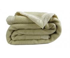 Pooh 11010017-150-A1A1 Inverno Comfort Lana Vergine Coperta Ecru 150 x 220 Centimetri/Colore Ecru