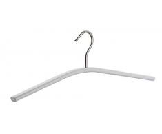 Wenko - Appendiabiti in Metallo Verniciato a Polvere, 46 x 16 x 2,5 cm, Colore: Bianco