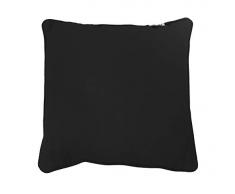 Duck River Loft Solid Texture Cuscino Decorativo, Nero, 50,8 x 50,8 cm