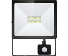 Goobay Illuminazione a LED per Esterni con sensore di Movimento W, Nero, 50 Watt
