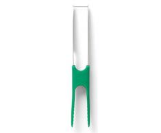 Chefn Affettatrice per anguria e melone 2 in 1 con lame in acciaio inox e manico in plastica senza BPA verde e INOX. 30 x 2,5 x 2,5 cm