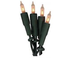 Luci 35er Natale fata allinterno, lampadine chiare, cavo verde