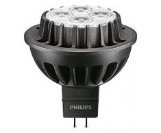 Philips Master LED dimmerabile bianco neutro 15 gradi angolo del fascio di luce alogena MR16 spot Light, Sintetico, Black, GU5.3, 7 wattsW 240 voltsV