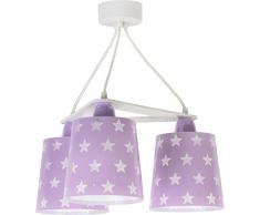 Dalber - Lampada da soffitto E-27, Stella porpora, Multicolore, 39 x 39 x 21