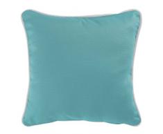COTON DINTERIEUR, Fodera Panama per Cuscino, Cotone, Menthe/Blanc, 60 x 60 cm