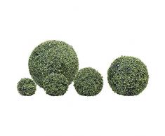 VERDEMAX 5694 Sfera di Bosso Verdecor Cm. 18 Pianta Finta da Interno Ed Esterno, Unica