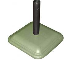 Viscio Trading 142088 Base Ombrellone, Verde, 40x40x8 cm