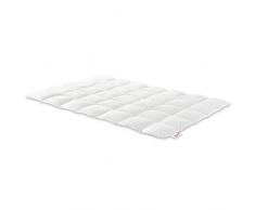 Badenia 03621700149 Piumino Trapuntato Letto Riga Leggero, Cotone, Bianco, Cotone, Bianco, 155 x 220 cm