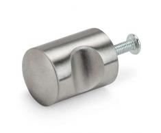 JDEL - Pomello per mobili, in Acciaio Inox, 20 mm, 10 Pezzi, 25 mm