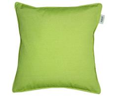 SchÃ¶ner Wohnen Cuscino Decorativo di Cotone, Poliestere, Verde, 48Â x 48Â cm