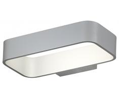 Rossini Illuminazione Klaus Lampada da Parete a LED Integrata, 5 W, Grigio