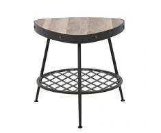 mauro ferretti Empire Tavolo da Caffe, Metallo, Marrone, 77.5X77.5X46 cm