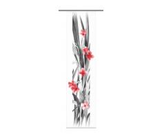 Home fashion Iowa Tenda a Pannello, Poliestere, Rosso, 245 x 60 cm