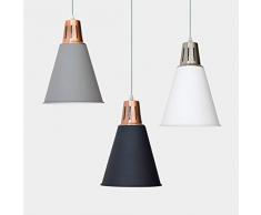 V-TAC Lampadario Sospensione, Grigio Finitura Satinata