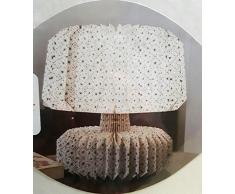 Pusher Origami Lampada Fiori, Carta, Grigio, 23x23x35 cm