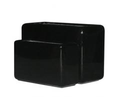 DiKasa Vaso Resina Nero CM53X22H34 Set 2 Pezzi