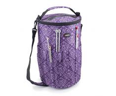 Roo Beauty Ltd Borsa Secchio per lavori a Maglia, Accessori da Cucito e ago. Viola Imperiale.