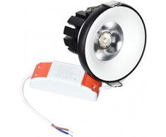 Interfan Faretto LED da incasso, Bianco, 9Â x 9Â x 7,8Â cm