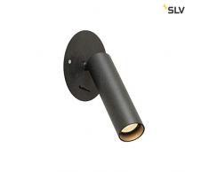 SLV karpo a parete e a soffitto lampada da incasso, alluminio, Nero, Single