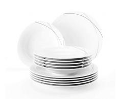 Seltmann Weiden 001.706999 - Servizio da tavola Trio Highline, 12 Pezzi
